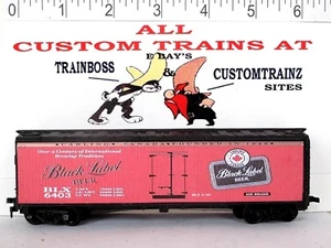 HO SCALE CUSTOM LETTERED BLACK LABEL BEER REEFER ALSO AVAIL IN O B1🍺🍺🍺🍺 - Picture 1 of 16