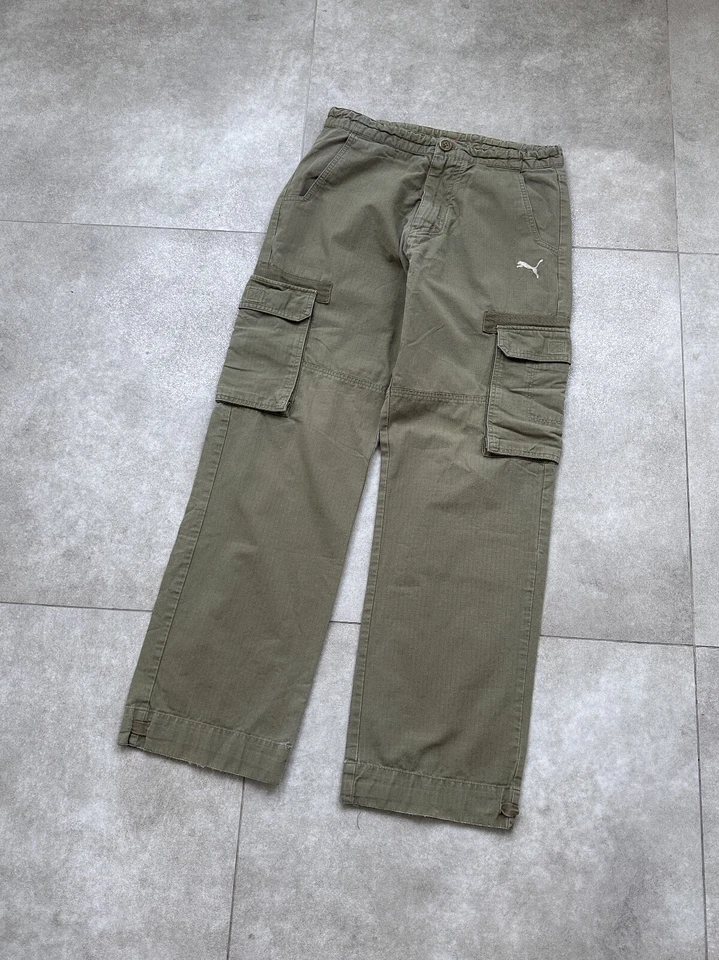 Pantalones cargo vintage Puma militares talla S verde para mujer Foto 1 de 4