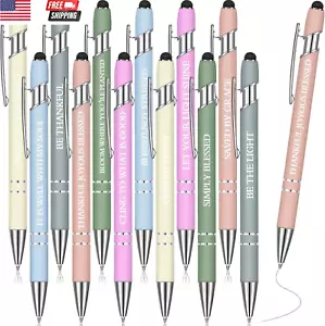 12 Pieces Inspirational Pens Bulk Easter Basket Stuffers Motivational Quotes Bal - Picture 1 of 7
