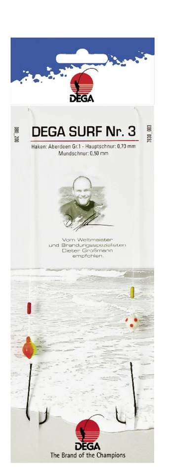 DEGA Surf Nr. 3 Brandungsvorfach Plattfisch Buttvorfach Buttsystem  - Bild 1 von 1