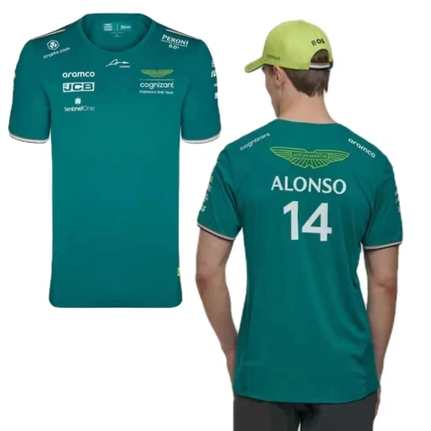 2023 Formula 1 Aston Martin T Shirt AMF1 Mens Fernando Alonso T Shirt Formula 1 Cover