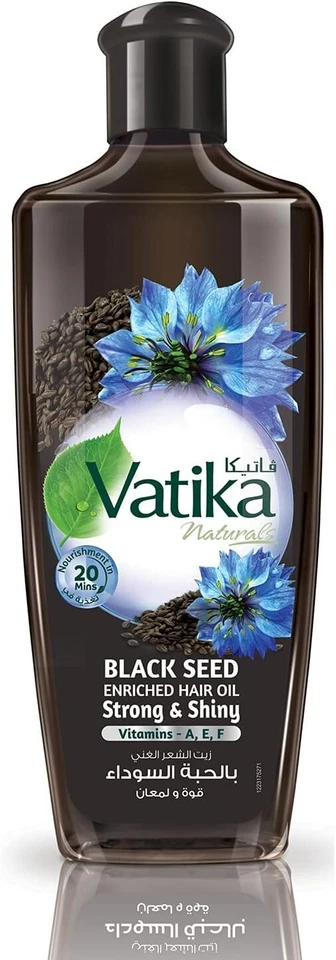 Aceite capilar enriquecido con semilla negra Vatika Naturals fuerte y brillante 200 ml Foto 1 de 1