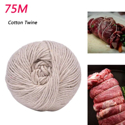 75 m Cotton Twine Cooking String Oven Safe Butcher Meat Family Roast Barbecue