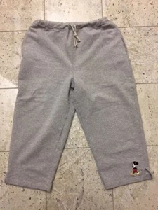 Pantalones deportivos de colección años 90 Disney Mickie crop algodón spandex L XL XXL gris - Imagen 1 de 5