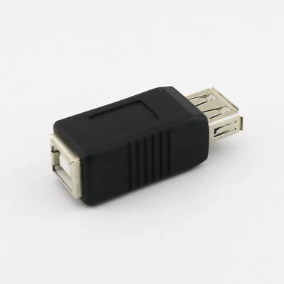1pc USB 2.0 Type A Female to Type B Female Adapter Connector For Printer Scanner - Image 1 of 4