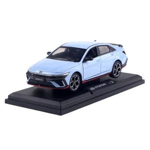 Hyundai Avante N Facelift 1:38 Diecast Model Car Blue Pull Back Toy w/ Base - Picture 1 of 5