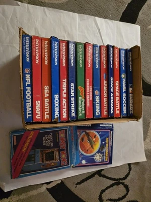  Intellivision Video Game Box And Manual Lot Most with Manuals - NO GAMES  - Image 1 of 4