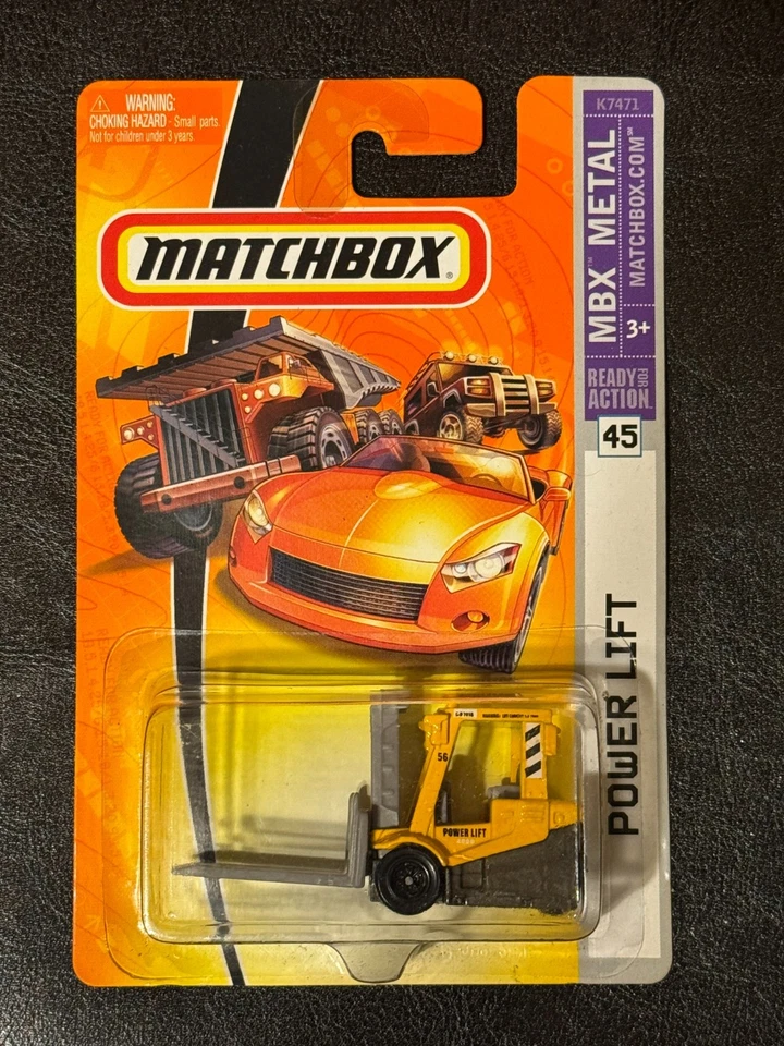 Matchbox 2007 Metal Ready for Action #45 Power Lift - amarillo usado Foto 1 de 1