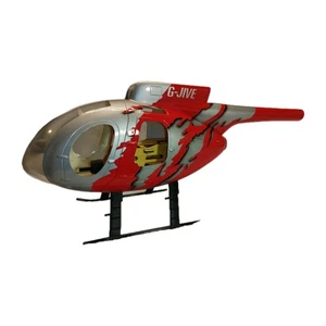 Hubschrauber GFK Rumpf Scale MD500E 450mm Größe Gebraucht Guter Zustand - Bild 1 von 7