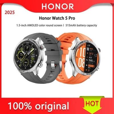 Honor Watch 5 Pro Bluetooth Edition Health on your wrist, 515mAh battery capa - Image 1 of 4