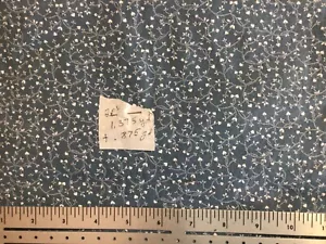 Vintage Small Trailing Hearts on Blue Cotton Fabric 2 Pieces Over 2 Yards total - Picture 1 of 1
