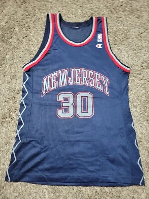 Vintage Kerry Kittles #30 New Jersey Nets Champion Jersey - Size 40 M - Image 1 of 4