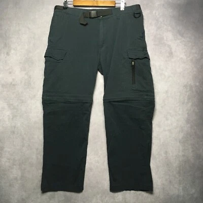 BC Clothing Mens Convertible Cargo Pants size XL x 30 Blue Zip Off Shorts - Image 1 of 4