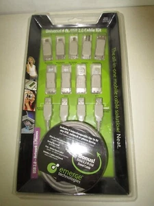 Emerge Technologies Emerge ETCABLEKIT6 AlI In One Universal 6' USB Cable Kit - Picture 1 of 3