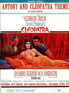 Antony & Cleopatra 1963 LIZ TAYLOR Richard Burton Movie ALEX NORTH Sheet Music! - Picture 1 of 1
