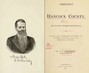 1881 HANCOCK County Ohio OH, History and Genealogy Ancestry Family Tree DVD B14 - Picture 1 of 5