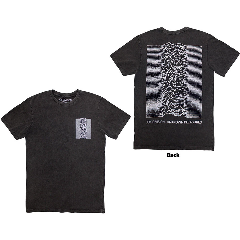 Joy Division - Pulsar Pocket Wave - Charcoal Grey Stone Wash t-shirt - Image 1 of 1