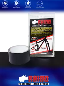 Rotolo Nastro Adesivo Rhino per Protezione Telaio MTB, Nero, 5 x 150 cm - Foto 1 di 7