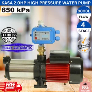 Kasa 2.0HP Motor Water Pump High Pressure Garden House Pool Rain Tank Irrigation - Picture 1 of 4