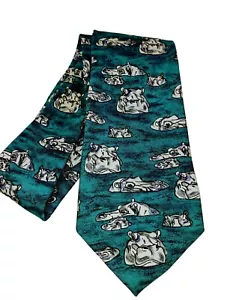 Wasserflusspferd World Wildlife Fund Design Nr. 110 Nilpferd Herren Krawatte Krawatte - Bild 1 von 6