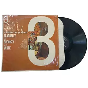Three Of A Kind Leadbelly Bill Broonzy Josh White Folk Vinyl LP Design Records - Imagen 1 de 6