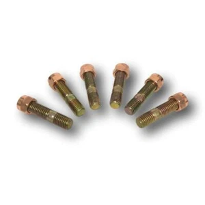 TURBO STUD & COPPER LOCK NUT FOR DUMP PIPE SET OF 6 - M10 X 1.5 X 40MM LONG - Picture 1 of 3