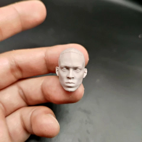 Blank 1/12 Scale Captain America Falcon Head Sculpt Unpainted Fit 6" ML Figure Cover