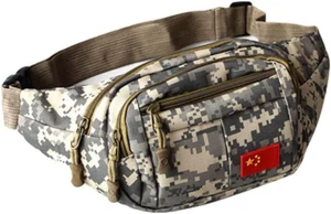 Gürteltasche,Camo Wasserdicht Bauchtasche Camouflage Hüfttasche Nylon Geldgürtel - Bild 1 von 3