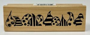 Ranger Delusions Rubber Stamp, Funky Border Stamp, 2014, New