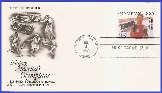 USA3 #2499 U/A ARTCRAFT FDC   Eddie Eagan Olimpics Boxing - Image 1 of 1