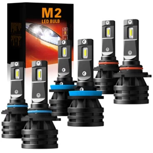 9005+9006+H11 LED Headlight Combo Kit Hi/Low Beam For Halogen Replacement 6PCS - Picture 1 of 11