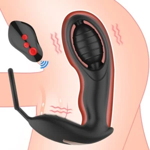 Male-Prostate-Massager-Stimulator-Vibrate-Anal-Butt-Plug-Vibrator-Sex-Toys-Men - Picture 1 of 13