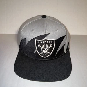 Vintage Mitchell & Ness Raiders Logo Sharktooth Snapback Hat Cap NFL Football - Picture 1 of 7