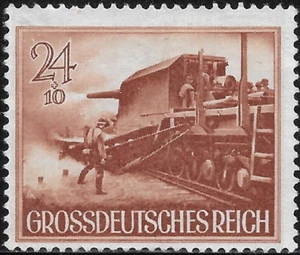 Segunda Guerra Mundial 1944 Alemania Semi-Postal GROSSDeutsches Reich Wehrmacht Mi#883 MNG Tren En muy buen estado - Imagen 1 de 1