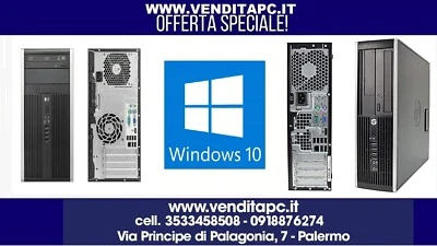 Computer PC Fisso RICONDIZIONATO garantito HP 6200 Core I3-2100 WIN11PRO O WIN10 - Immagine 1 di 4