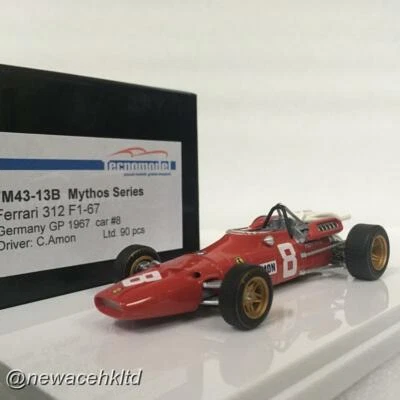 Ferrari 312 F1-67 1967 German GP Driver C. Amon #8 Tecnomodel 1/43 #TM43-13B - Image 1 of 3