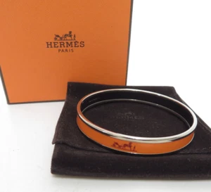 Authentic Hermes Emaille PM Bracelet Bangle #40470 - Picture 1 of 11