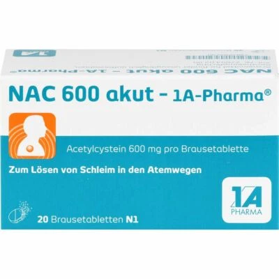 1 A PHARMA GMBH NAC 600 akut-1A Pharma Brausetabletten 20 St PZN00562761