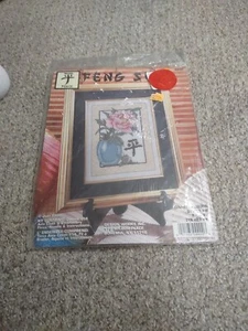 Design Works Cross Stitch Kit “Feng Shui” Peace Peonies #9902 - Picture 1 of 2