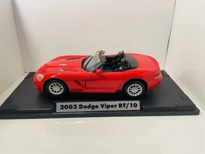 Motor Max 1/18 Scale 301E0030 2003 Dodge Viper RT/10 - Red - Boxed - Picture 1 of 9