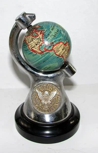 1933 CHICAGO WORLD'S FAIR CENTURY of PROGRESS DESKTOP GLOBE PAPERWEIGHT - Picture 1 of 7