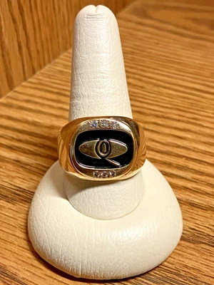 复古 Balfour 10K 黄金男式印章戒指,尺寸 13.75,16.2 克 — 第 1/4 张图片