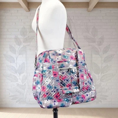 ❤️ Bolso boxer para pasar la noche gris floral compartimento para zapatos Foto 1 de 4