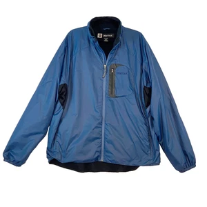 Marmot DriClime Jacket Men's XXL Blue Soft Shell Fleece Lined Windbreaker - Picture 1 of 9