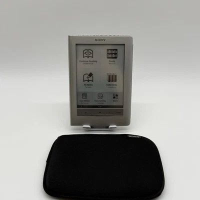 Silver Sony PRS-600 eReader with New Battery Foto 1 de 4