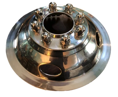 17" 8 Lug 2005-2022 FORD F350 Steel Front Wheel Simulator Hub Cap Clip-On - Imagem 1 de 4