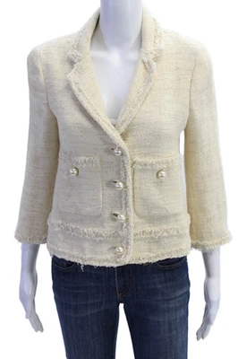 Blazer Zara Mujer Beige Cuello Manga 3/4 Poliéster Talla S Foto 1 de 4