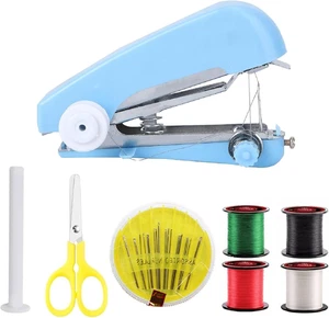 Mini Sewing Machine,Tragbare Nähmaschine,HandNähmaschine,Nähset mit Nähzubehör f - Bild 1 von 7