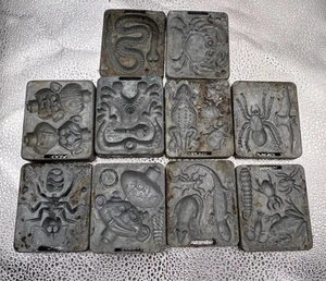 Vintage 1964-66  Mattel Toymax Creepy Crawlers Molds Lot Of 10 - Picture 1 of 14