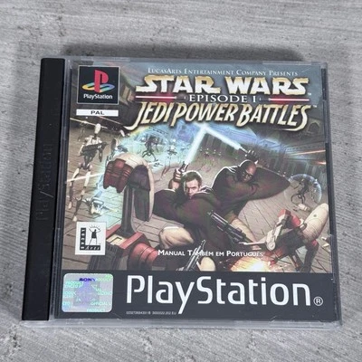 Star Wars Episode 1 Jedi Power Battles PS1 PlayStation 1 Game - VGC ✔️ w/Manual - Image 1 of 3